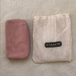 BRAND NEW Coach Pink Suede Bag (small)